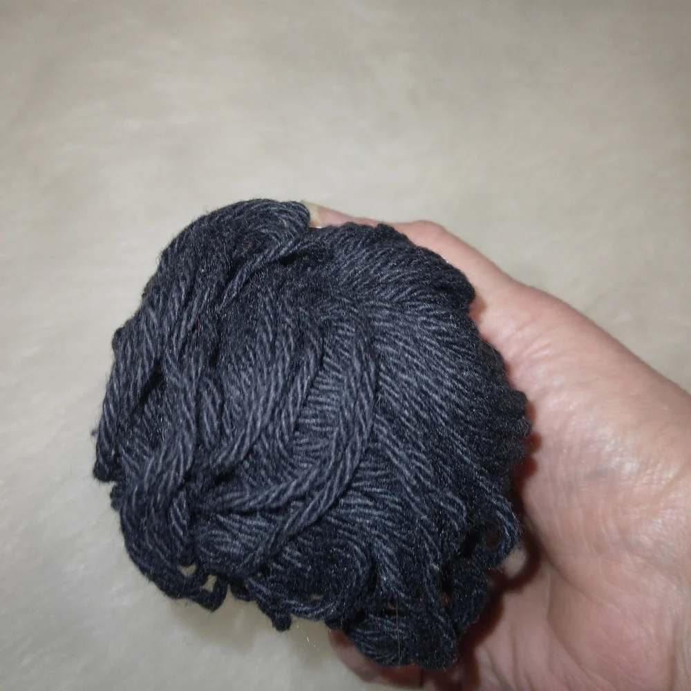 YARN Big Twist Cotton, 2.65 ounces in black